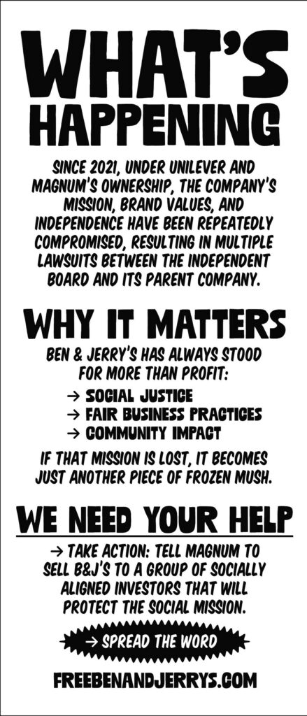free ben and jerrys poster
